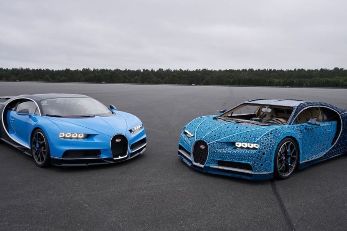 A Construção do Bugatti Chiron em Tamanho Real com 1 Milhão de Peças Technic